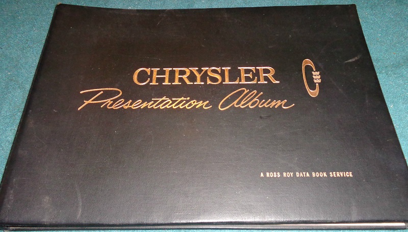 1963 Chrysler Presentation Album Data Book