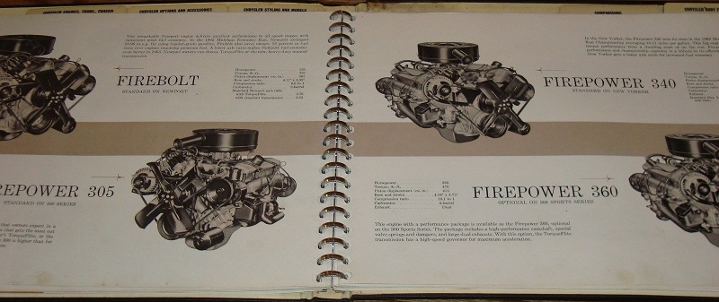 1963 Chrysler Presentation Album Data Book - 5