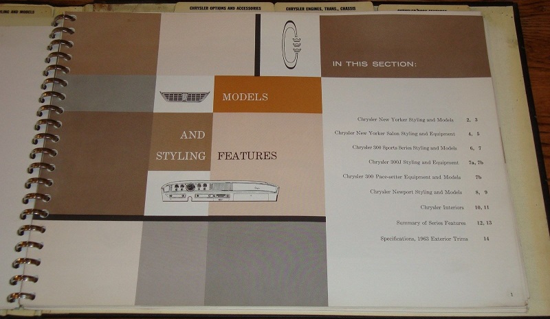 1963 Chrysler Presentation Album Data Book - 3