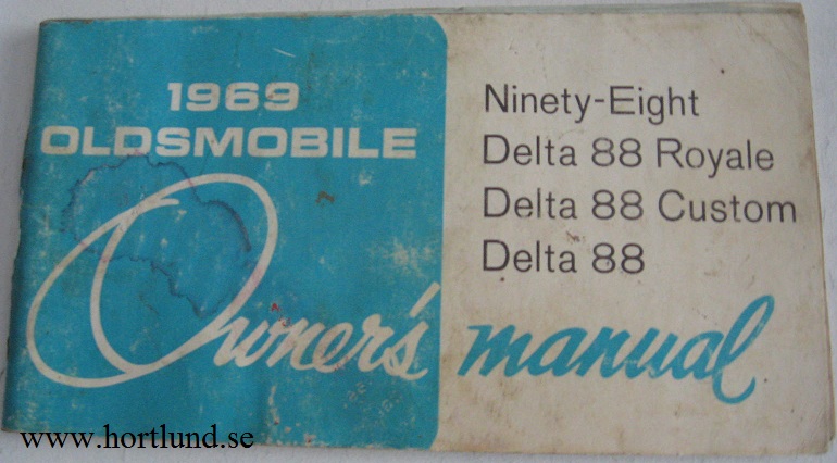 1969 Oldsmobile Owner's Manual 98 och 88