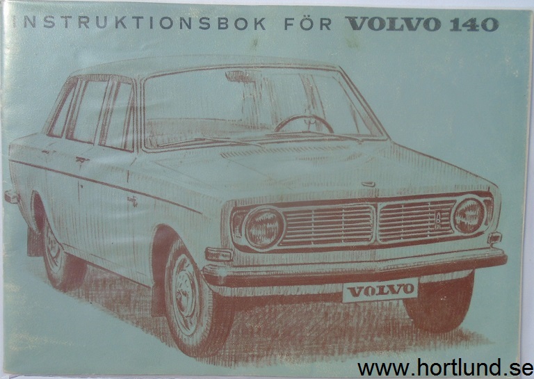 1969 Volvo 140 Instruktionsbok