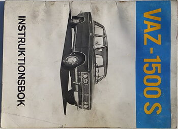 1973 Vaz 1500 S Instruktionsbok