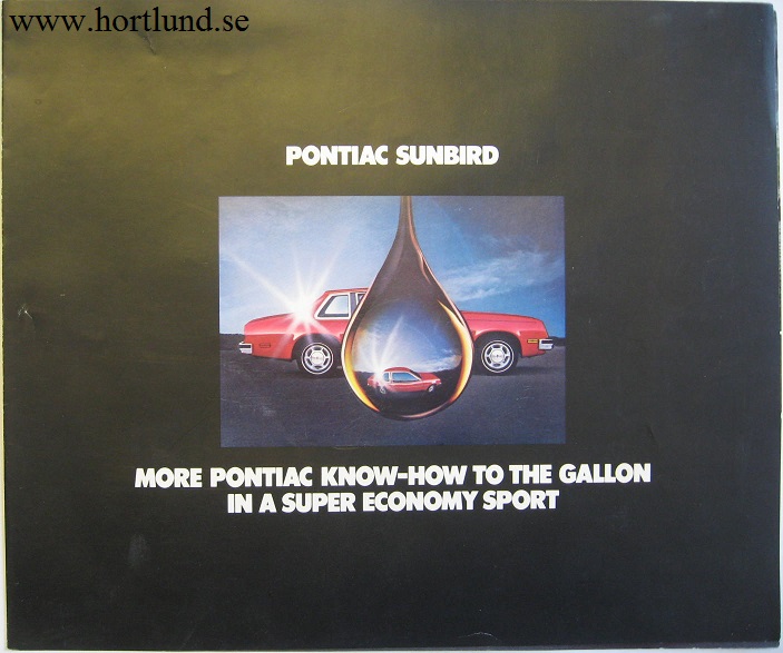 1980 Pontiac Sunbird broschyr