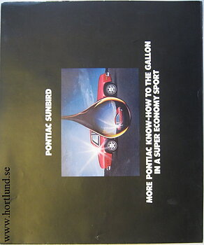 1980 Pontiac Sunbird broschyr
