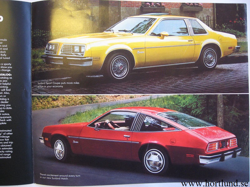 1980 Pontiac Sunbird broschyr - 2
