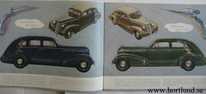 1937 Pontiac broschyr svensk - 2