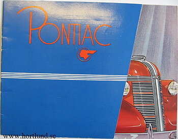 1937 Pontiac broschyr svensk