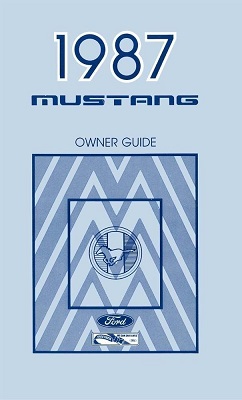 1987 Ford Mustang Owner's Manual