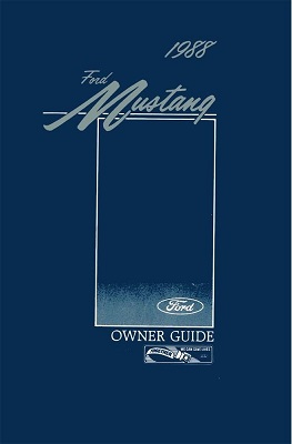1988 Mustang Owner's Manual