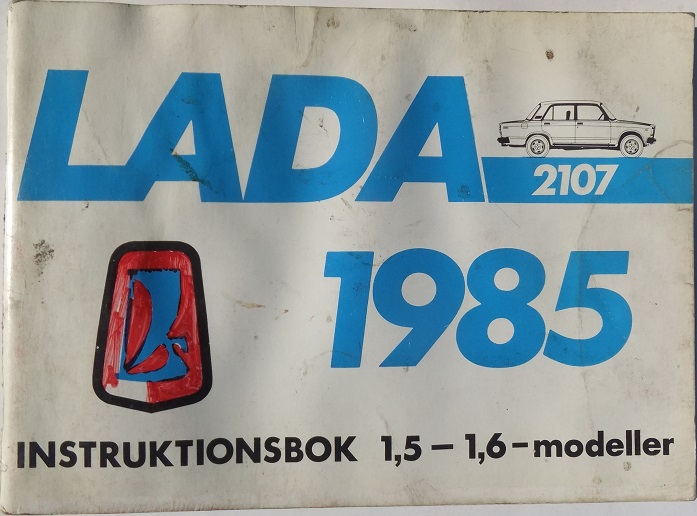 1985 Lada 2107 Instruktionsbok
