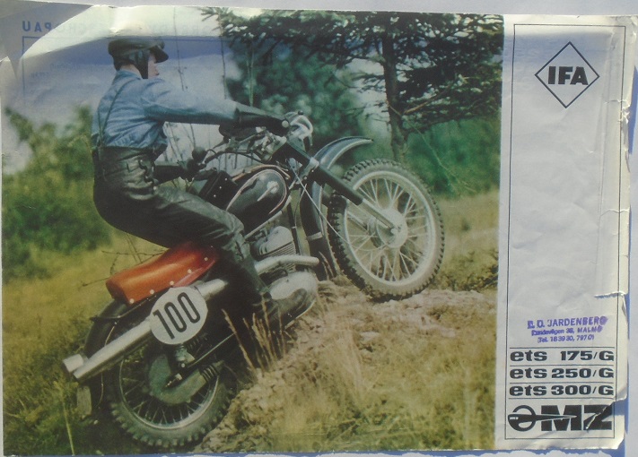 1966 MZ ets 175/G 250/G 300/G broschyr
