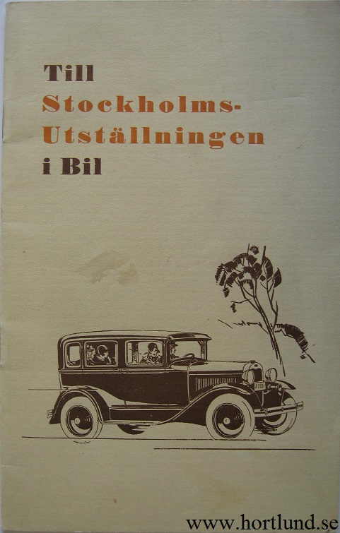 1930 Ford Model A Stockholms-Utställningen