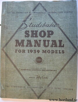 1939 Studebaker Shop Manual