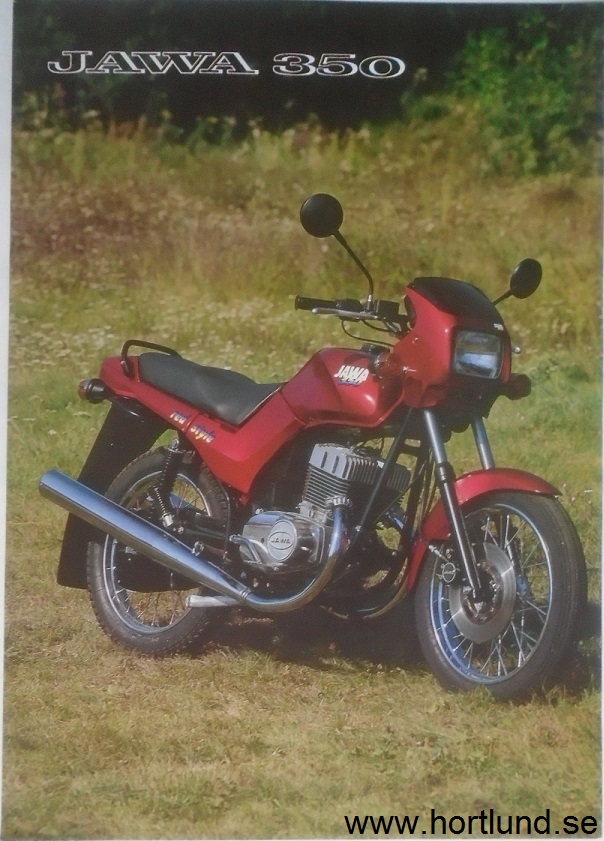 1991 Jawa 350/640 broschyr