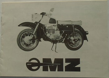 1968 MZ es 250/2 och es 125 broschyr svensk