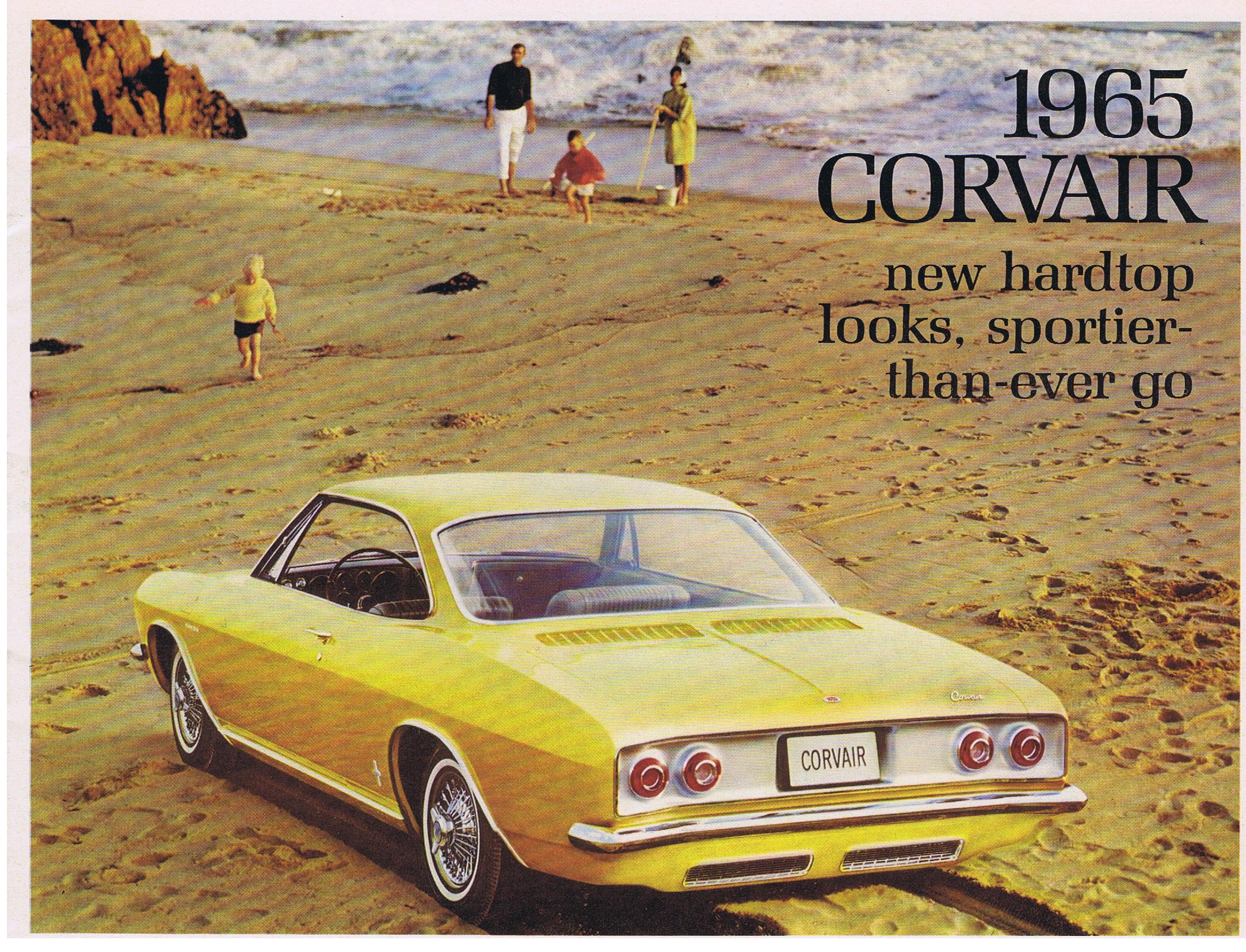 1965 Chevrolet Försäljningsbroschyr Corvair new hardtop looks sportier than ever go