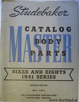 1941 Studebaker Body Parts Master Catalog