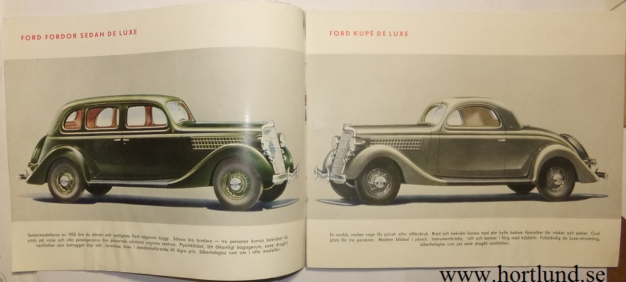 1935 Ford V8 broschyr svensk - 4