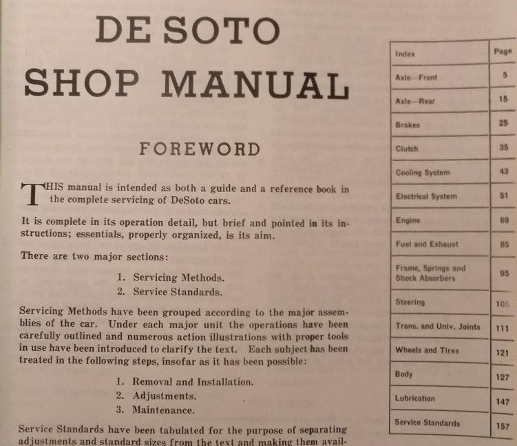 1938 De Soto Shop Manual - 2