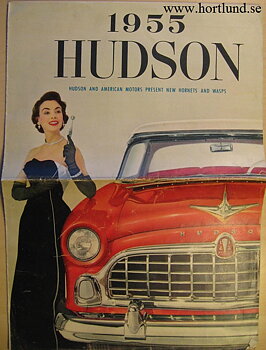 1955 Hudson Hornet och Wasp broschyr