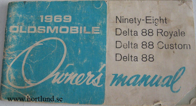 1969 Oldsmobile Owner's Manual 98 och 88