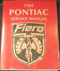 1984 Pontiac Fiero Service Manual