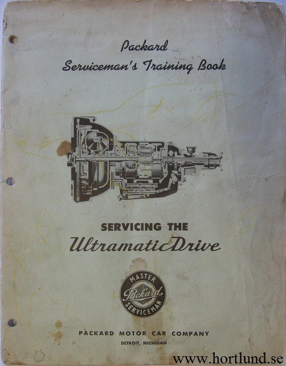 1950 Packard Ultramatic Drive Training Book