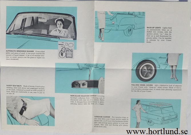 1960 Mercury Comet tillbehör broschyr - 2