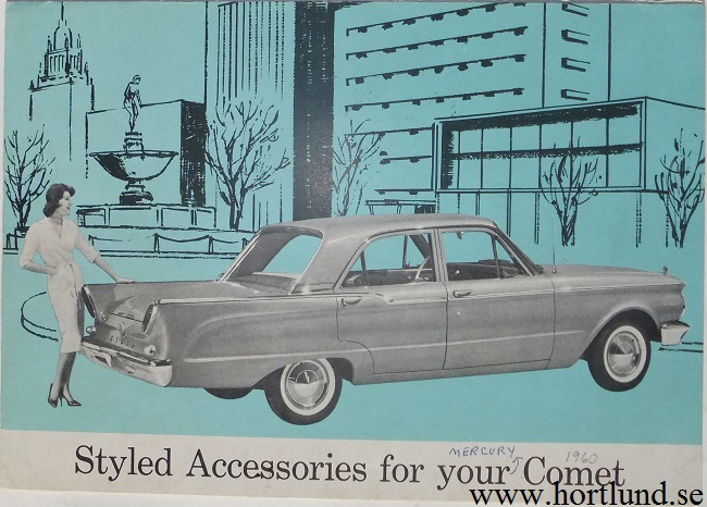 1960 Mercury Comet tillbehör broschyr
