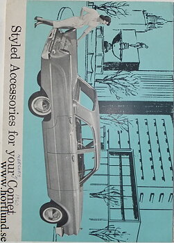 1960 Mercury Comet tillbehör broschyr