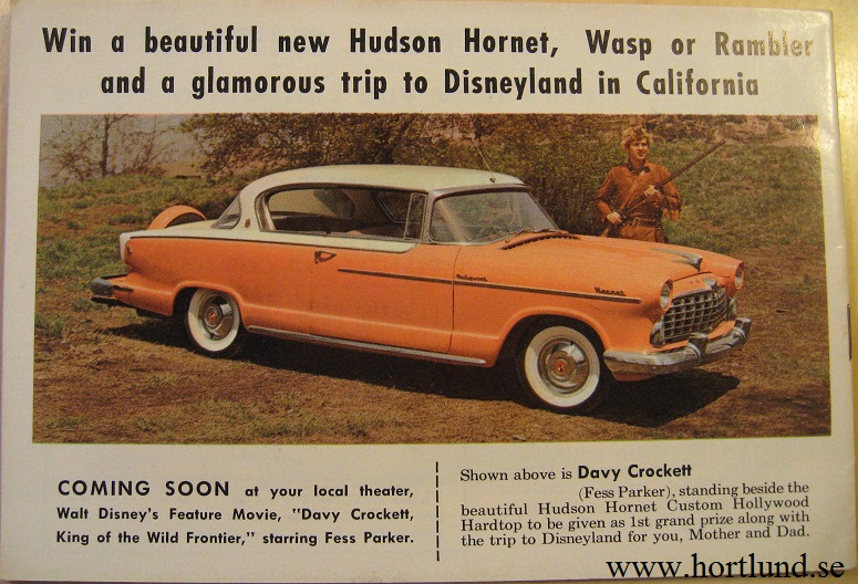 1955 Hudson Davy Crockett broschyr - 2