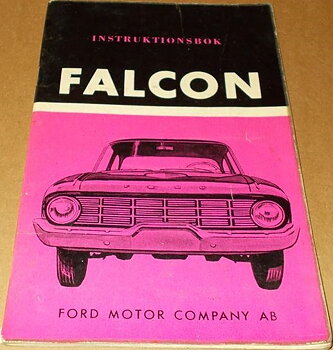 1960 Ford Falcon Instruktionsbok svensk