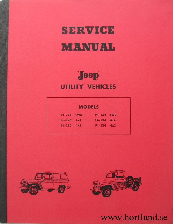 1957 - 1961 Jeep L6-226 and F4-134 Service Manual