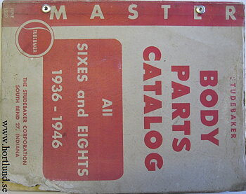 1936 - 1946 Studebaker Master Body Parts Catalog
