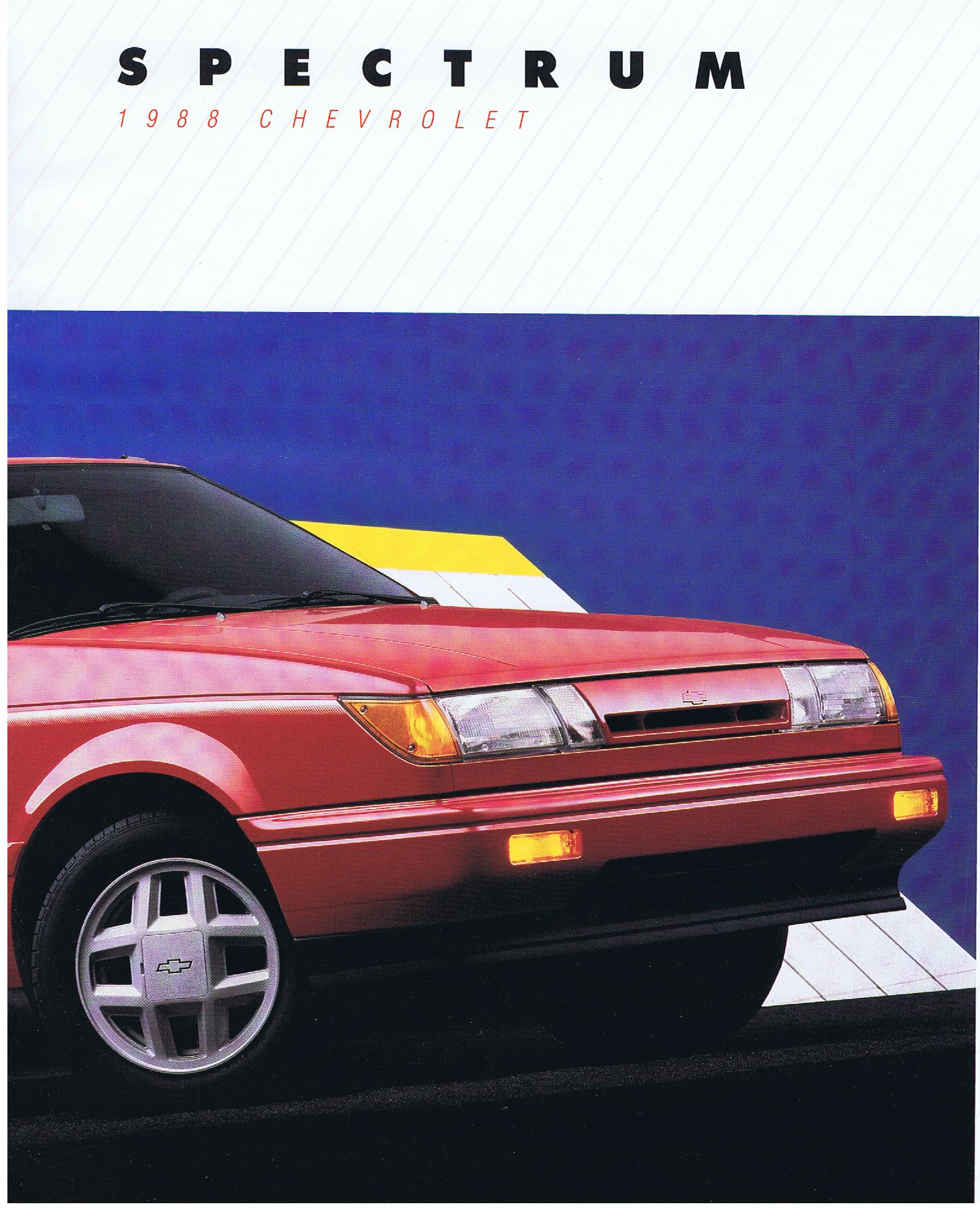 1988 Chevrolet Spectrum Broschyr