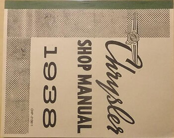 1938 Chrysler Shop Manual
