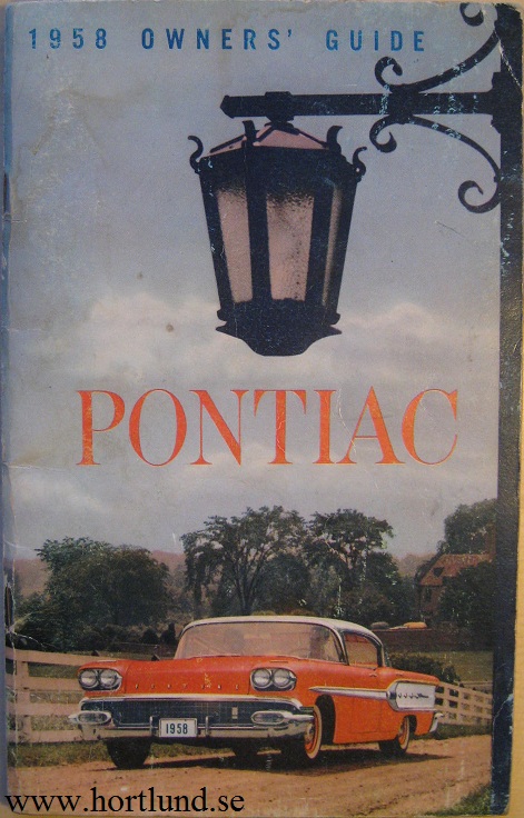 1958 Pontiac Owner's Guide Manual