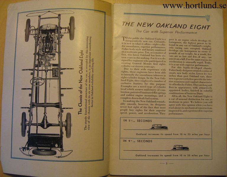 1930 Oakland Eight broschyr "The New Oakland Eight" - 2