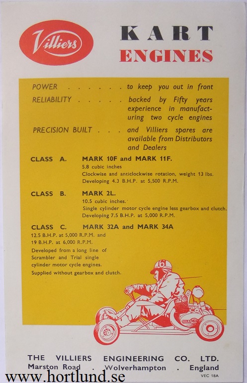 Villiers Kart Engines