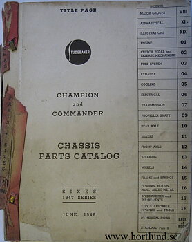 1947 Studebaker Champion and Commander Chassis Parts Catalog