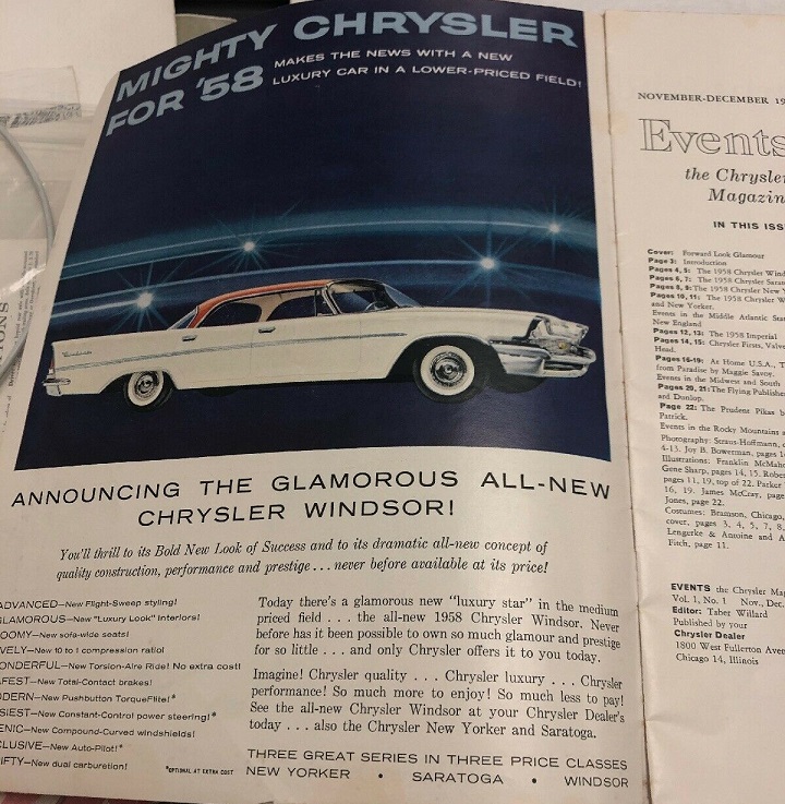 1958 Chrysler Events The Chrysler Magazine Nov-Dec 1957 - 2