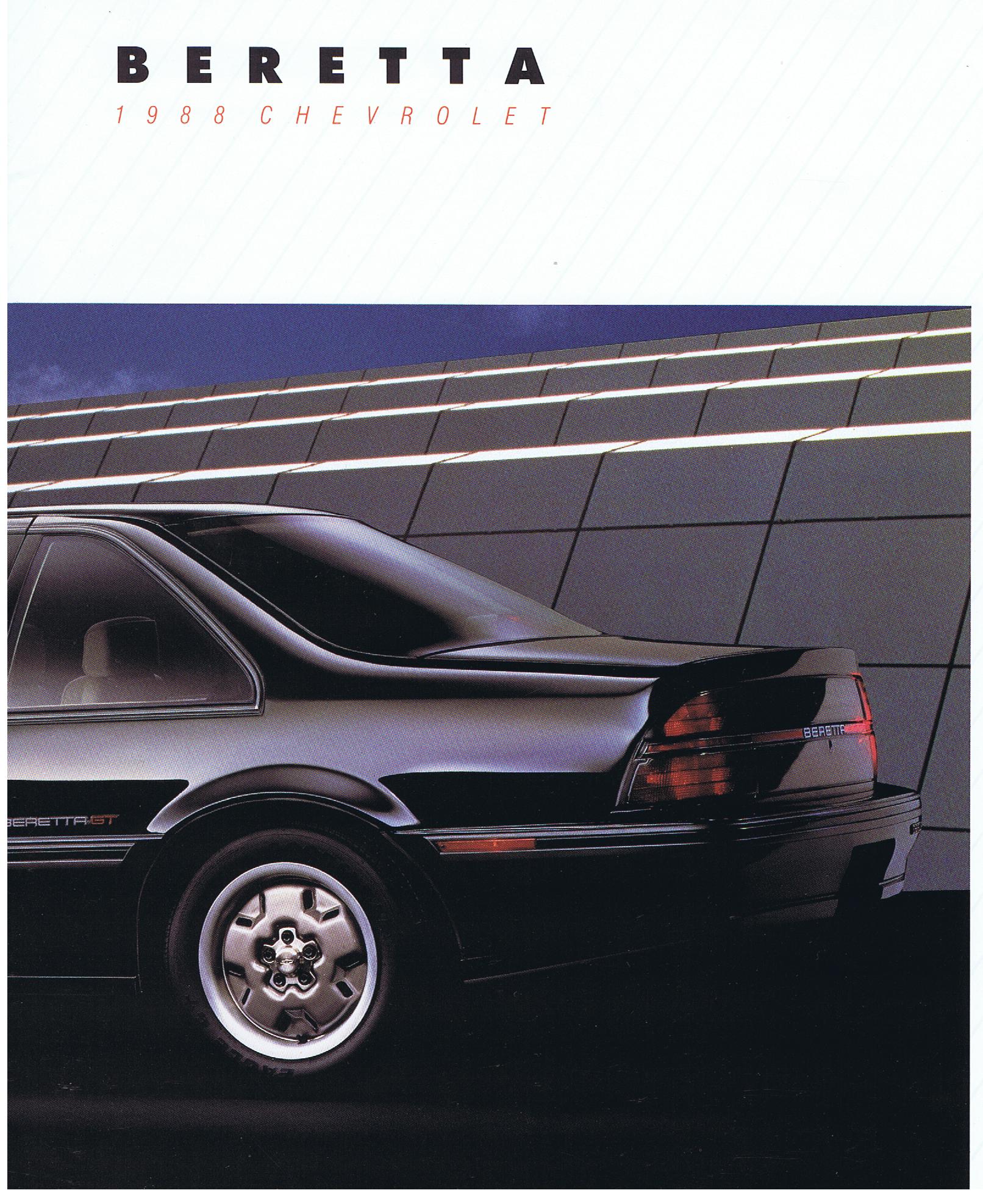 1988 Chevrolet Beretta Broschyr