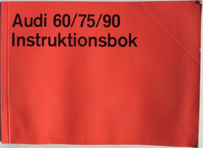 1971 Audi 65/75/90 Instruktionsbok