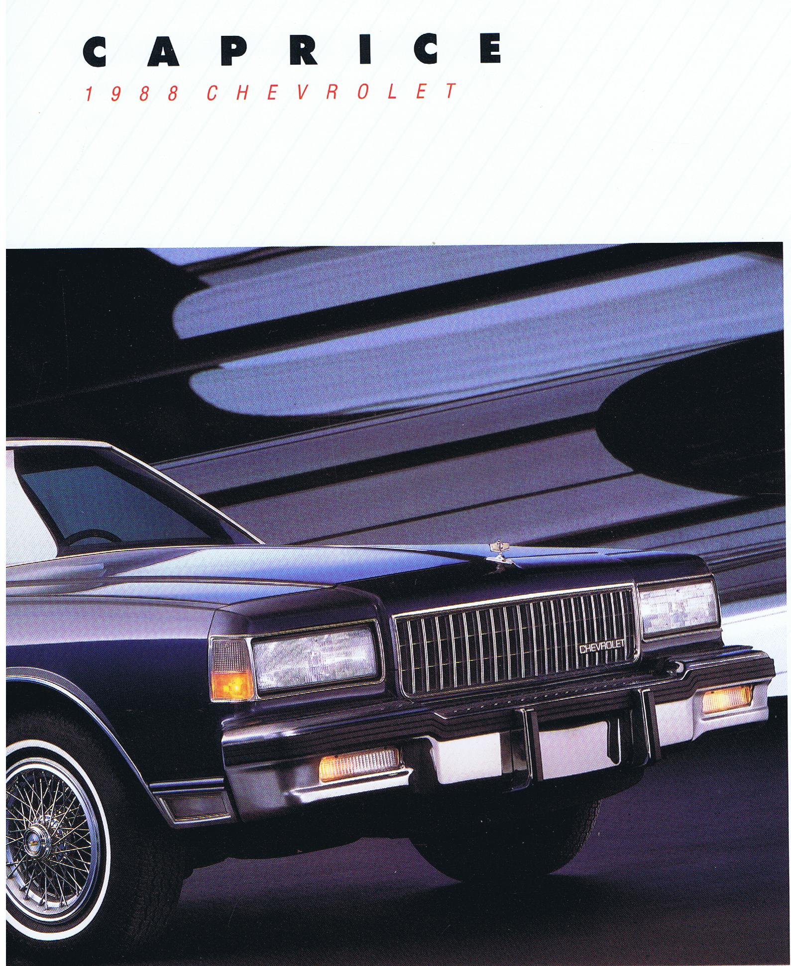 1988 Chevrolet Caprice Broschyr