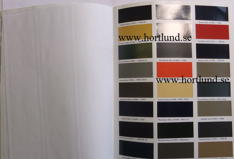 1928 - 1936 Ford Repaint Manual - 2