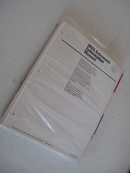 1975 Chevrolet Salesmans Information Manual Monte Carlo Monza 2 + 2