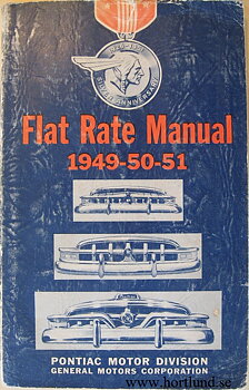 1949 - 1950 - 1951 Pontiac Flat Rate Manual