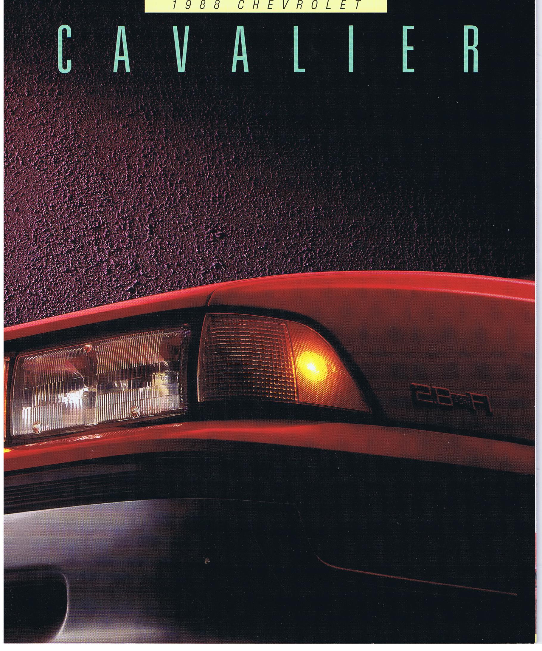 1988 Chevrolet Cavalier Broschyr
