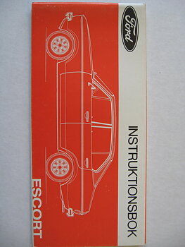 1975 Ford Escort Instruktionsbok