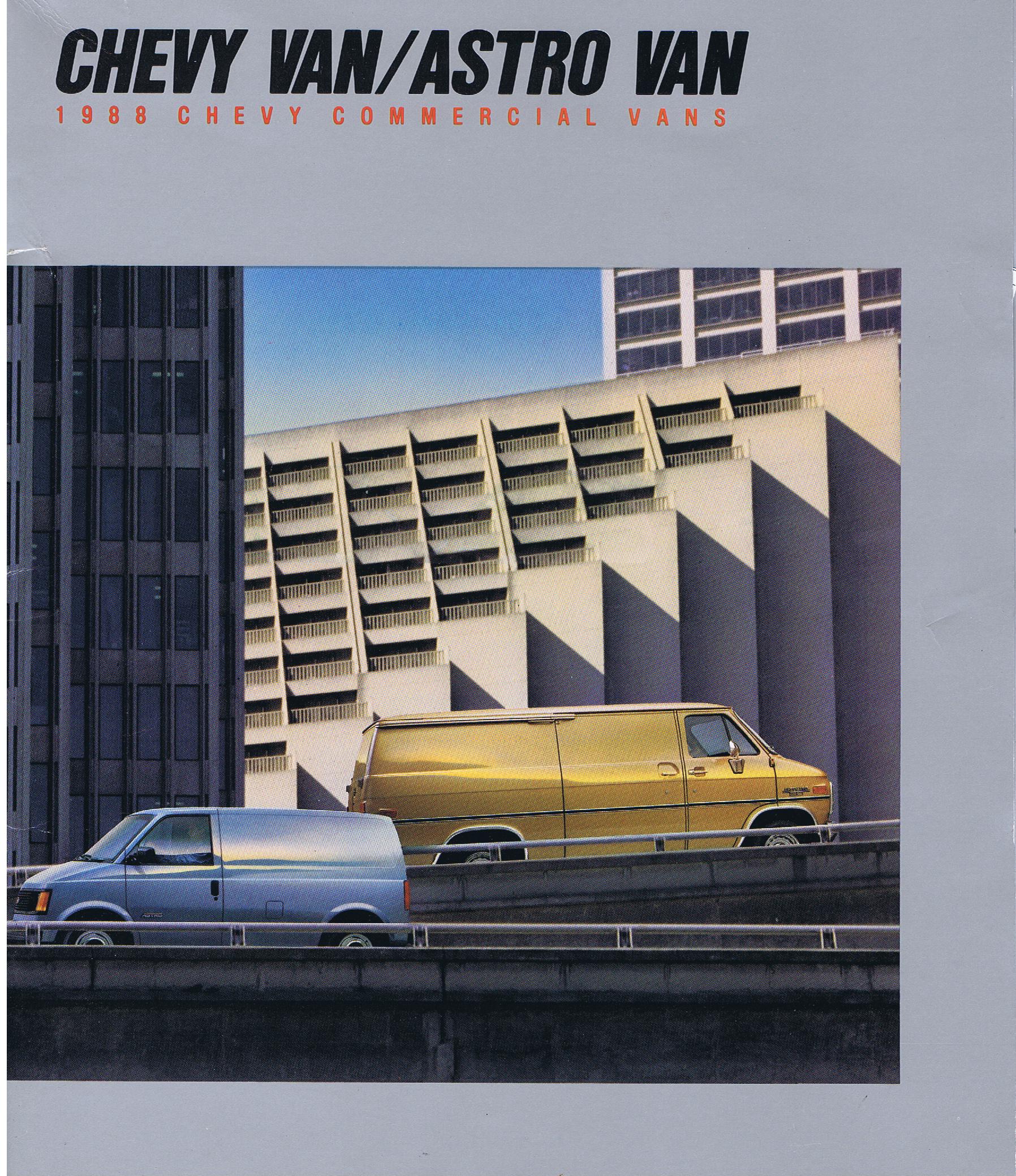 1988 Chevrolet Truck Astro Van / Chevy Van Broschyr